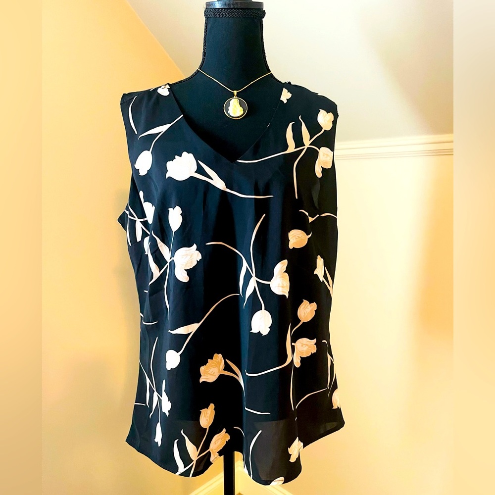 Covington sleeveless blouse